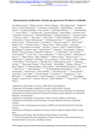 Shared genetic architecture of brain age gap across 30 cohorts worldwide