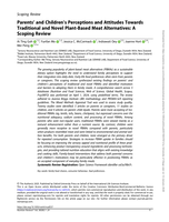 Parents' and Children's Perceptions and Attitudes Towards Traditional and Novel Plant-Based Meat Alternatives: A Scoping Review
