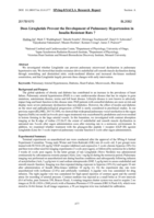 Does Liraglutide Prevent the Development of Pulmonary Hypertension in Insulin Resistant Rats?