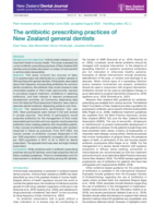 The antibiotic prescribing practices of New Zealand general dentists