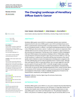 The Changing Landscape of Hereditary Diffuse Gastric Cancer