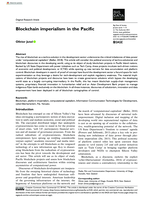 Blockchain imperialism in the Pacific