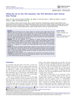 Lifting the Lid on Tear Film Dynamics: Tear Film Movement Upon Vertical Gaze Change