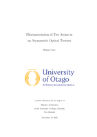Photoassociation of Two Atoms in an Asymmetric Optical Tweezer