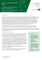 Access to GPs in rural mid-Wales