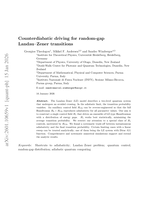 Counterdiabatic driving for random-gap Landau-Zener transitions