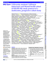 UNIversity students' LIFEstyle behaviours and Mental health cohort (UNILIFE-M): study protocol of a multicentre, prospective cohort study
