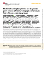 Machine learning to optimize the diagnostic performance of natriuretic peptides for acute heart failure across age groups