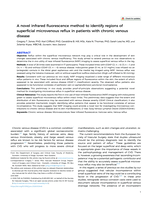 A novel infra-red fluorescence method to identify regions of superficial microvenous reflux in patients with chronic venous disease
