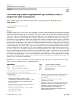 Fully closed-loop systems: can people with type 1 diabetes just do it? Insights from open-source systems