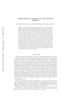 Computational approach to the Schottky problem