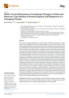 Public Access Dimensions of Landscape Changes in Parks and Reserves: Case Studies of Erosion Impacts and Responses in a Changing Climate