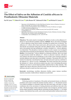 The Effect of Saliva on the Adhesion of Candida albicans to Prosthodontic Obturator Materials