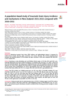 A population-based study of traumatic brain injury incidence and mechanisms in New Zealand: 2021–2022 compared with 2010–2011