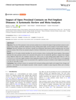 Impact of Open Proximal Contacts on Peri-Implant Diseases: A Systematic Review and Meta-Analysis
