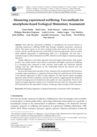 Measuring experienced wellbeing: Two methods for smartphone-based Ecological Momentary Assessment