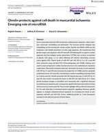Ghrelin protects against cell death in myocardial ischaemia: Emerging role of microRNA
