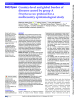 Country-level and global burden of diseases caused by group A Streptococcus: protocol for a multicountry epidemiological study