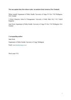 The case against duty-free tobacco sales: an analysis from Aotearoa (New Zealand)