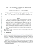 LvD: A New Algorithm for Computing the Likelihood of a Phylogeny