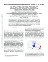 Nuclear quadrupole interaction and zero first-order Zeeman transitions of ¹⁶⁷Er³⁺ in CaWO₄