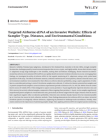 Targeted Airborne eDNA of an Invasive Wallaby: Effects of Sampler Type, Distance, and Environmental Conditions
