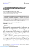 The effects of fiscal policy shocks: evidence from a Bayesian SVAR model with uncertain identifying assumptions
