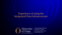 Experience of using the Integrated Data Infrastructure