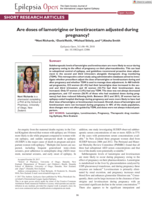 Are doses of lamotrigine or levetiracetam adjusted during pregnancy?