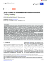 Social Influences Across Vaping Trajectories of Female Tertiary Students