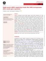 Single-oocyte mRNA sequencing reveals that AMH-overexpression alters oocyte gene expression