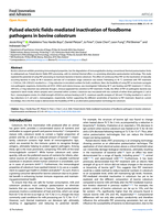 Pulsed electric fields-mediated inactivation of foodborne pathogens in bovine colostrum