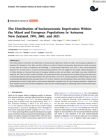The Distribution of Socioeconomic Deprivation Within the Māori and European Populations in Aotearoa New Zealand, 1991, 2001, and 2023