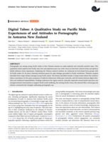 Digital Taboo: A Qualitative Study on Pacific Male Experiences of and Attitudes to Pornography in Aotearoa New Zealand