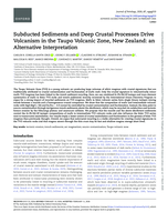 Subducted sediments and deep crustal processes drive volcanism in the Taupo Volcanic Zone, New Zealand: an alternative interpretation