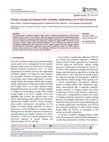 Climate change and idiosyncratic volatility: moderating role of ESG disclosure