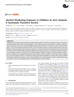 Alcohol Marketing Exposure to Children in New Zealand: A Systematic Narrative Review
