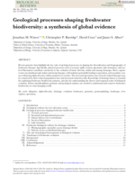 Geological processes shaping freshwater biodiversity: a synthesis of global evidence