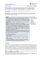 Understanding New Zealand physiotherapy scholars' philosophies and practices of supported self-management: a qualitative study