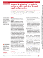 Aotearoa New Zealand’s neurologist workforce: a 2024 analysis of demand, supply and projections