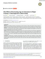 The Effect of Increasing Age on Outcomes in Major Trauma: A Retrospective Cohort Study