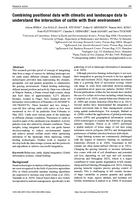 Combining positional data with climatic and landscape data to understand the interaction of cattle with their environment