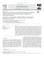 Breaking new ground on human health and well-being with epigenetic clocks: A systematic review and meta-analysis of epigenetic age acceleration associations