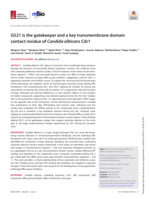 G521 is the gatekeeper and a key transmembrane domain contact residue of Candida albicans Cdr1