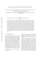 Evaluating LLM Alignment With Human Trust Models