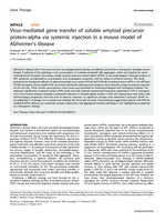 Virus-mediated gene transfer of soluble amyloid precursor protein-alpha via systemic injection in a mouse model of Alzheimer's disease