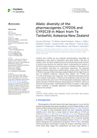 Allelic diversity of the pharmacogenes CYP2D6 and CYP2C19 in Māori from Te Tairāwhiti, Aotearoa New Zealand