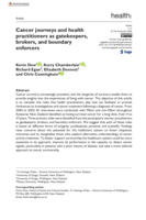 Cancer journeys and health practitioners as gatekeepers, brokers, and boundary enforcers