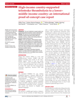 High-income country-supported telestroke thrombolysis to a lower–middle income country: an international proof-of-concept case report