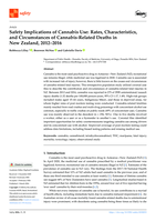 Safety Implications of Cannabis Use: Rates, Characteristics, and Circumstances of Cannabis-Related Deaths in New Zealand, 2012–2016